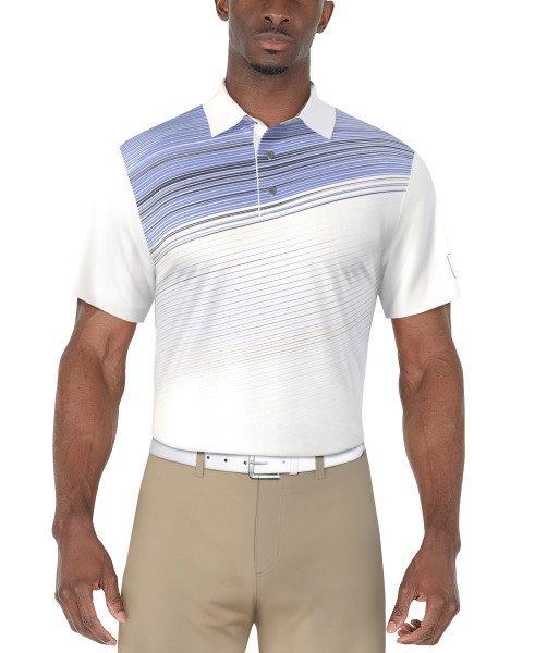 Men's Asymmetric Stripe Printed Short Sleeve Polo | PGA TOUR